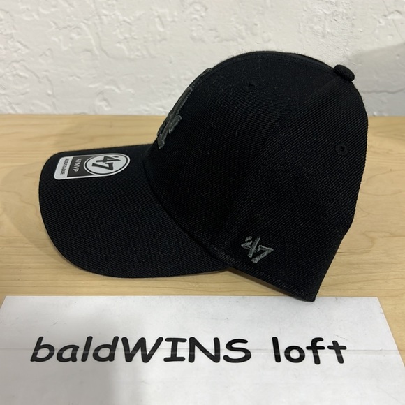 MLB Los Angeles Dodgers ‘47 MVP Adjustable Hat Black - Picture 2 of 4